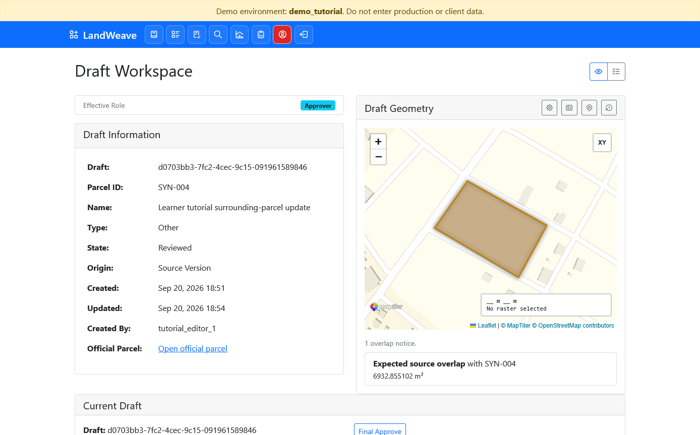 Approver final approval action